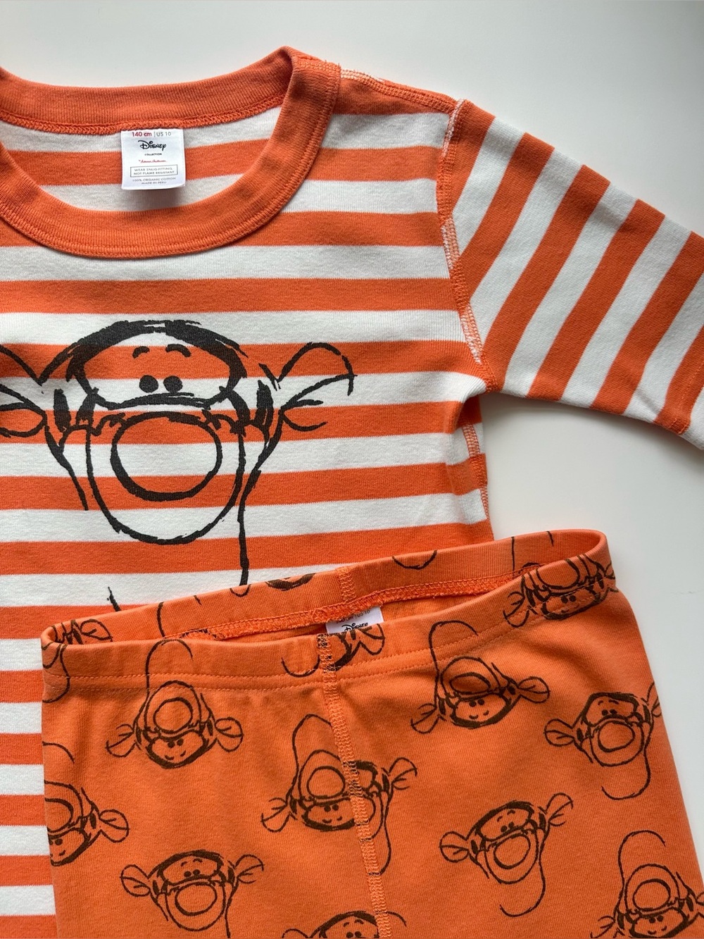 Hanna Andersson Tigger Striped Short Pajamas